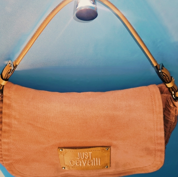 SOLD - Just Cavalli Sunrise Denim clutch - Picture 4 of 7